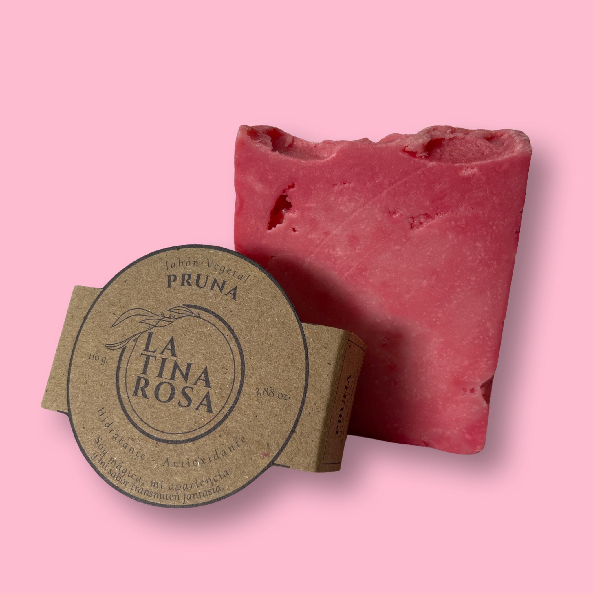 Jabón Vegetal Pruna 110 gr. La Tina Rosa