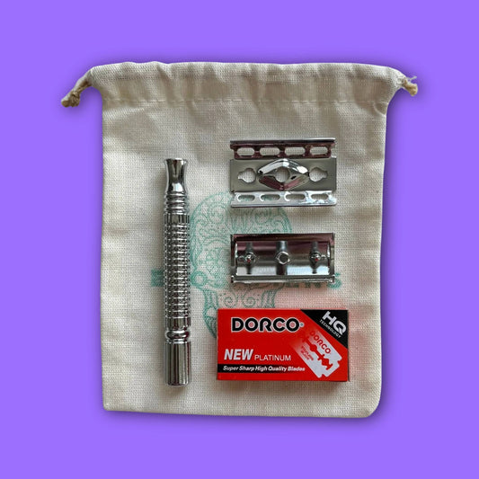 Máquina de Afeitar Reutilizable Ed. Especial de una Hoja + Repuestos Cuchillas