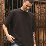 Camiseta Berlín Negra 100% Algodón Box Fit Andante - Thumbnail 3